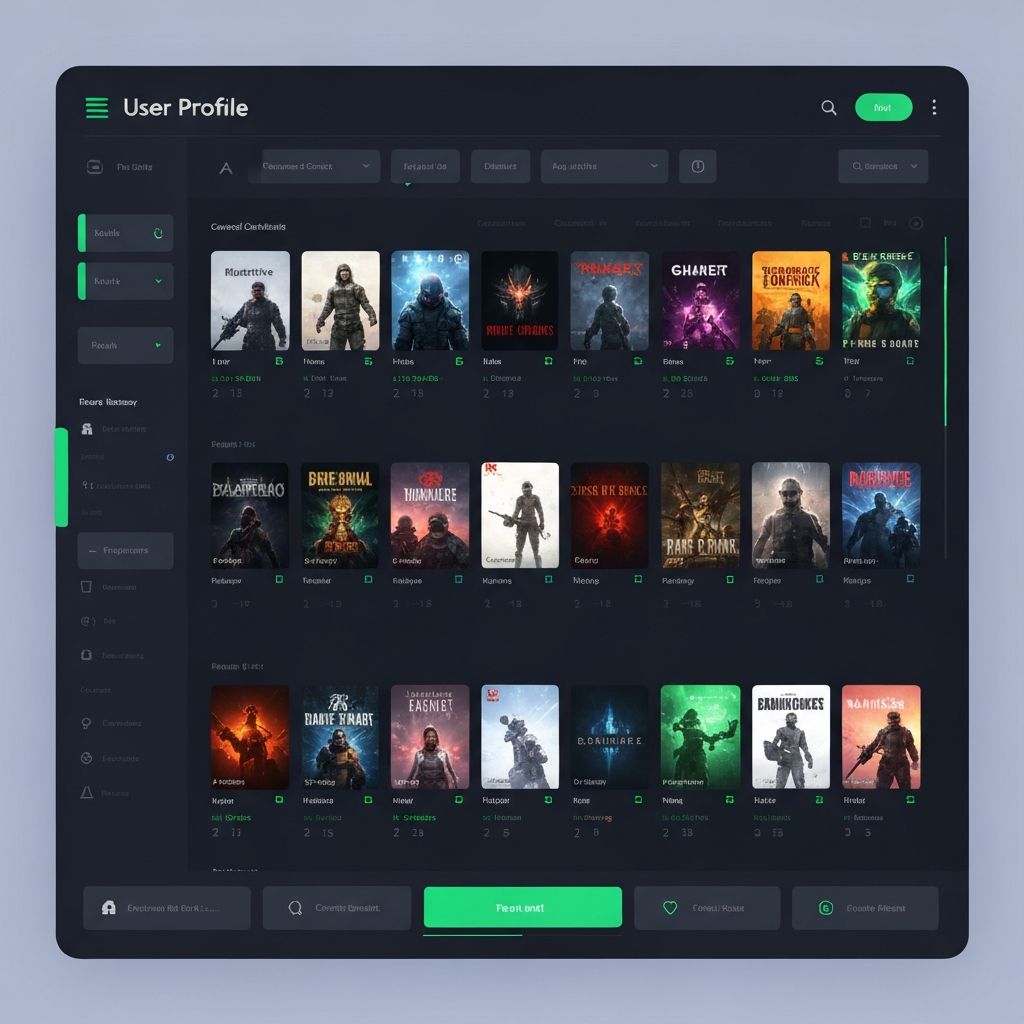 GameLibrary app dashboard showing organized video game collection with AI-powered scanning, collection statistics, wishlist management, and value tracking features